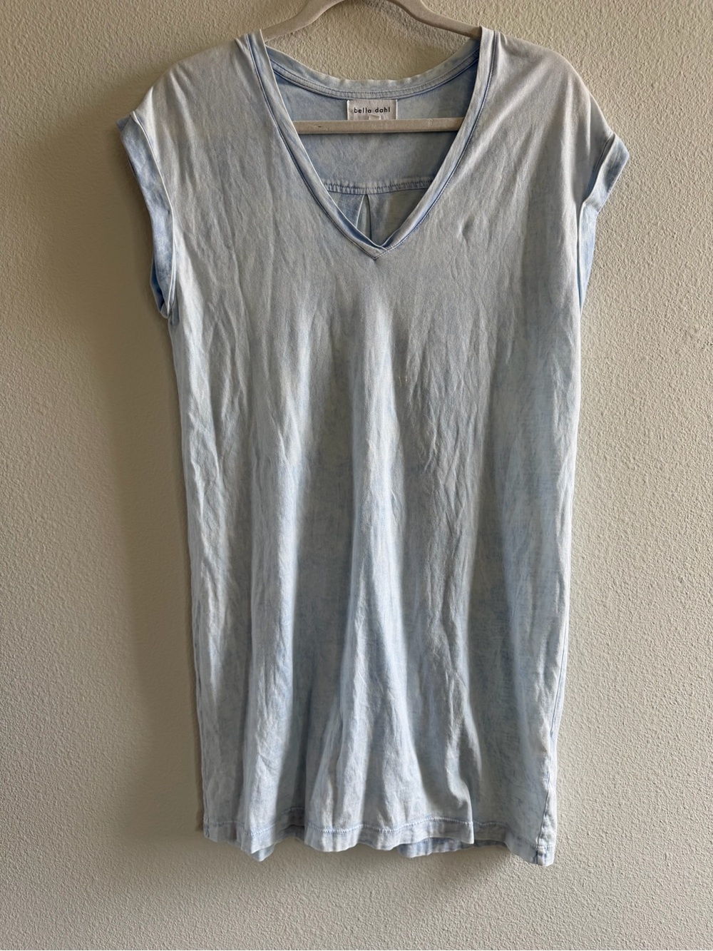 Bella Dahl Blue Shirt Supima Cotton Dress size S